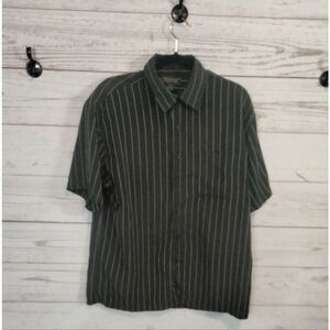 Collection B Black and White Casual Button Down Shirt